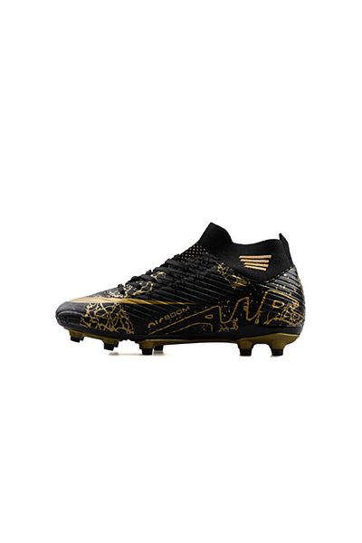 LALİGA Laliga Children's Turf Football Boots Fkrp-Black-Black-Patterned Black
