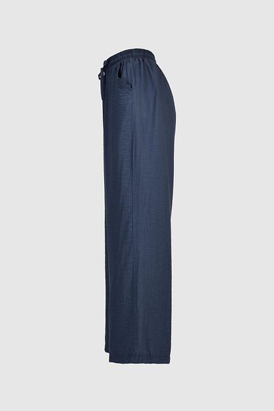 birizmoda High Waist Wide Leg Summer Trousers - Smoked