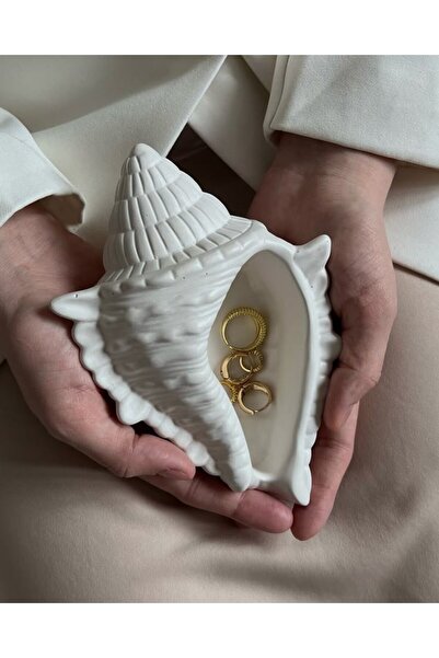 ÇAĞATÖLYE Obje Biblo Büyük Deniz Kabuğu Dekoratif Takı Anahtarlık Ürün Çekimi...