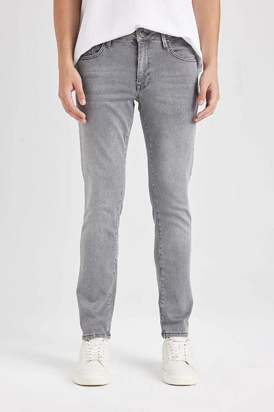 DeFacto Pedro Slim Fit στενή εφαρμογή Κανονική μέση στενό τζιν παντελόνι D1828AX24AU
