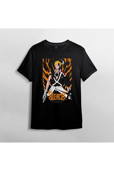 Pixxa Bleach Anime Manga Unisex 100% βαμβακερό μπλουζάκι με λαιμόκοψη μοντέλο 7