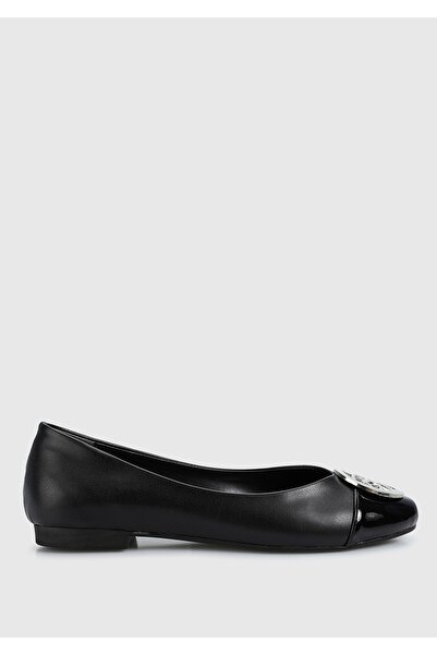 Provoq Women's Black Ballerinas