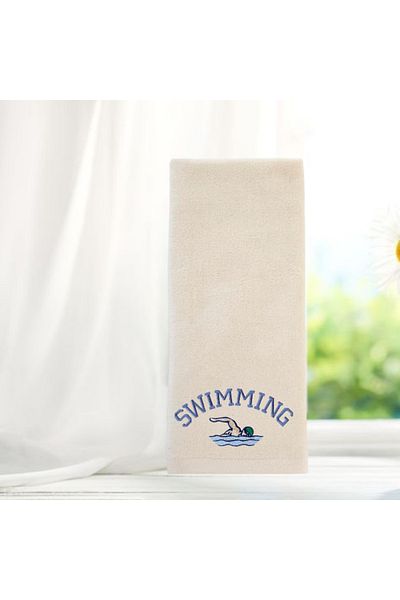 Ursa Swimming Text Embroidered Swimming Sports Activity Towel 50X90