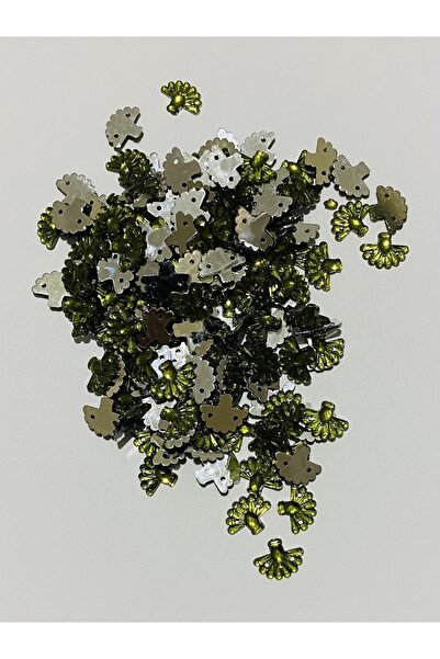 Öztürk Ръчно бродиран пластмасов ветрилообразен пайет с имитация на камък за ...