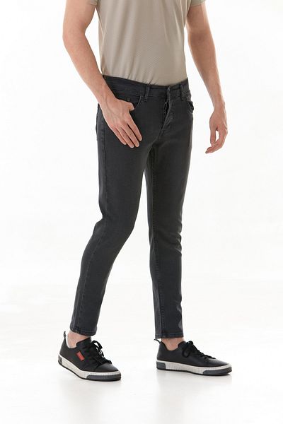 Fulla Moda Jean παντελόνι με φερμουάρ Slim Fit