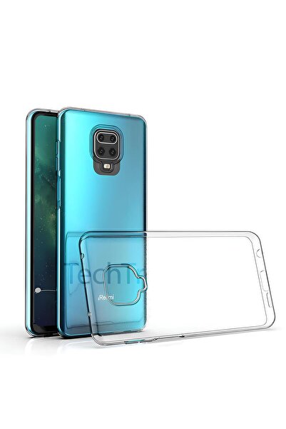 TechTrove Xiaomi Redmi Note 9S Kılıf Kamera Koruma Çıkıntılı Şeffaf ve Esnek ...