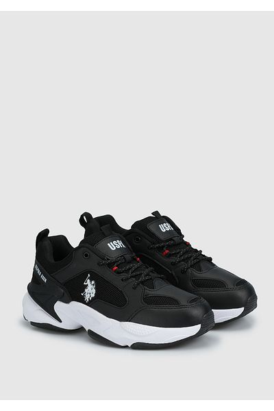 U.S. Polo Assn. Women's Black Sneakers - Comfortable and Stylish