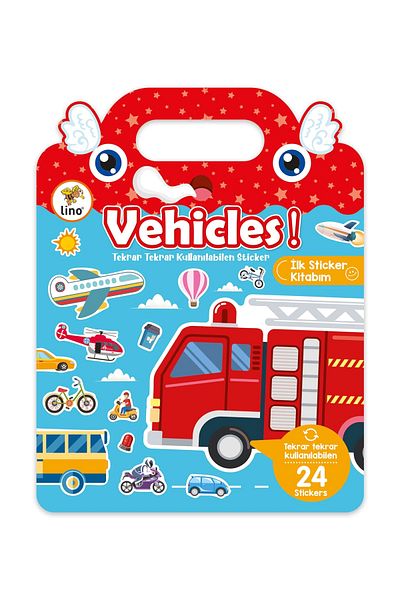 Lino My First Sticker Book That Can Be Used Repeatedly Vehicles