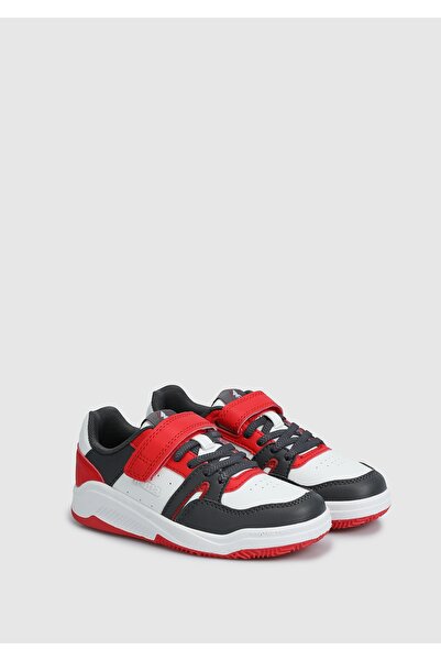 Joma Platea Low Jr 2406 - Λευκό και κόκκινο αθλητικό παπούτσια για παιδιά Jplas2406V
