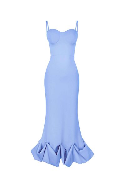 Afiş Butik Μίντι φόρεμα με ασύμμετρη καμπύλη στρίφωμα