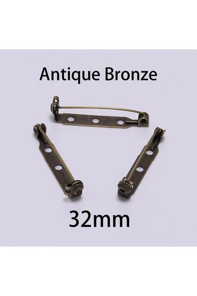 Choice برونز - 32 مم 20 قطعة 20 25 32 38 مم مشبك بروش قاعدة دبابيس فارغة قفل ...