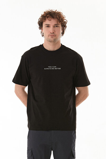 Fulla Moda Μπλουζάκι με λαιμόκοψη με ανάγλυφο κείμενο