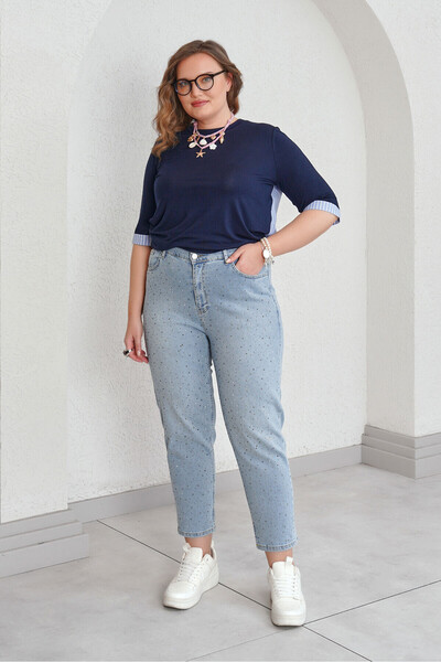 Büyük Moda 54649 Πέτρινη μαμά Jean