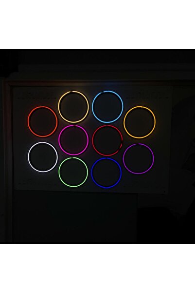 MOTTOMOR 16 CM NEON MİD KASNAĞI HOPARLÖR MOR TAKIM OTO ARABA