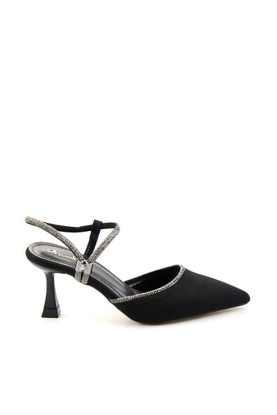 Bambi Matte Black Women's Classic Heeled Shoes K 01370000538