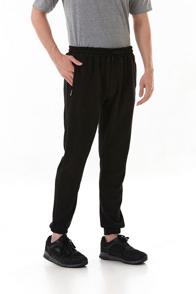 Fulla Moda Παντελόνι Jogger με ελαστική μέση και τσέπη με φερμουάρ