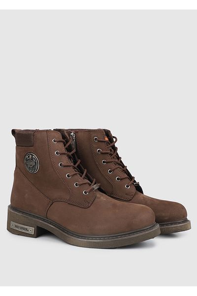 Harley Davidson Ανδρικά Μποτάκια Nubuck - Jim Dark Brown, Model 025m 100128