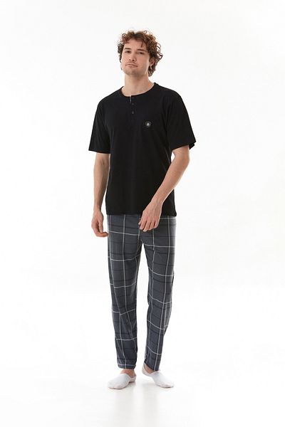 Fulla Moda Plaid Patterned Pajama Set
