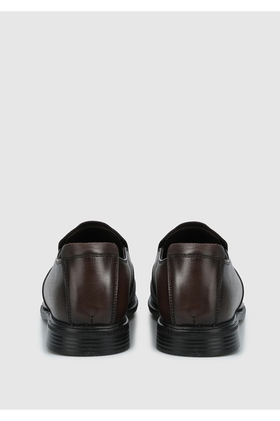 Eclipse Кавові шкіряні чоловічі черевики