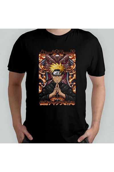 Pixxa Naruto Anime Manga Unisex Βαμβακερό ποδηλατικό μπλουζάκι Μοντέλο 13