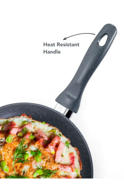 GRANDİ Titanium 10-piece Cookware Set Pots And Pans Stainless Steel Lids Gray 18-20-22-26 26 26 Cm