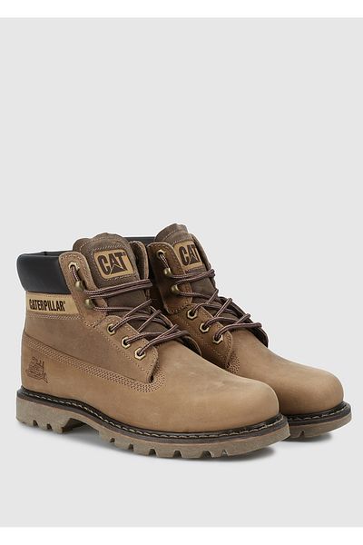 Caterpillar Colorado Beige Ανδρικές Δερμάτινες Μπότες 015μ 100031