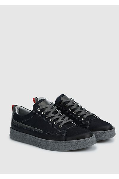 Provoq Leather Men's Shoes - Navy Blue