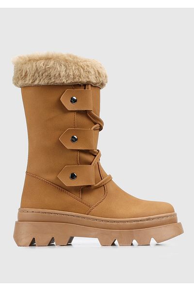 Kiddo Girl's Tan Boots