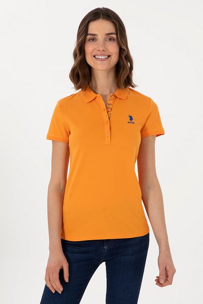 U.S. Polo Assn. Women's Orange Basic T-Shirt 50300896 -Vr051