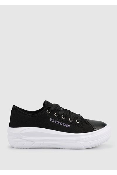 U.S. Polo Assn. Tenis Cleme Tex Jr 3fx negru pentru fete