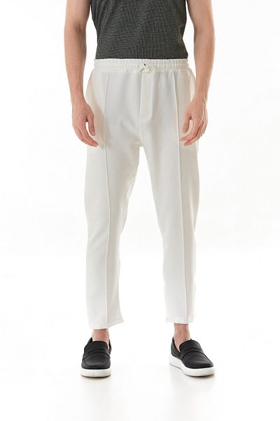 Fulla Moda Elastic Waist Cuffed Jogger Pants