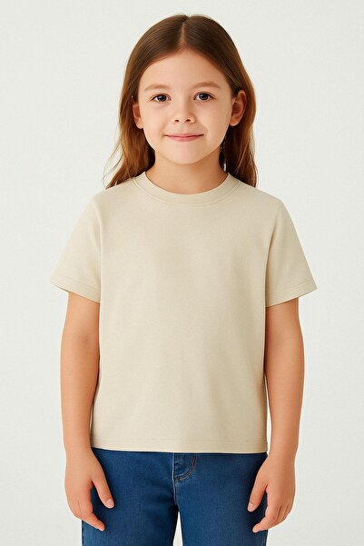 Breeze 9-14 років, дівчата, бежева футболка - пояс, базова модель
