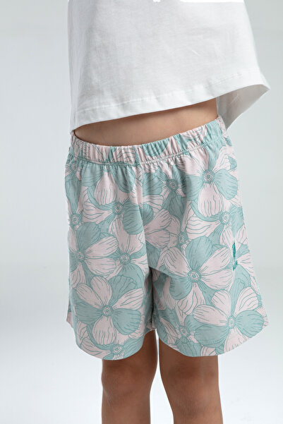 U.S. Polo Assn. Girl's 100% Cotton T-Shirt & Shorts Two Piece Set Us01.Ll.01.P4.O015