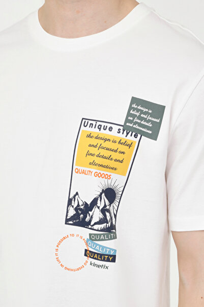 Kinetix Ml Kayden 11Od-145 4Fx Ecru Men's Short Sleeve T-Shirt