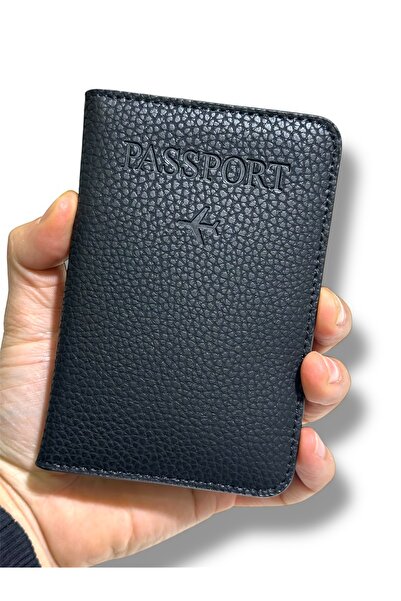 Gempo 2 li Premium Δερμάτινη θήκη διαβατηρίου Ταξιδιωτικό πορτοφόλι Κομψό, ανθεκτικό, ελαφρύ μαύρισμα και μαύρο χρώμα