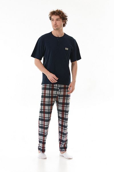 Fulla Moda Plaid Patterned Pajama Set