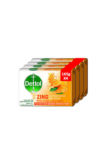 Dettol صابون زينج المضاد للبكتيريا، حماية أفضل من الروائح بعشر مرات، 165 غرام...