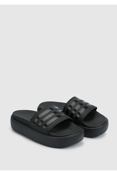 adidas Black Platform Slippers - Women's Adılette Hq6179