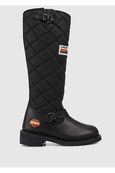 Harley Davidson Laconia Hi 646 Μαύρες Γυναικείες Δερμάτινες Μπότες Oiled 025γρ 100078