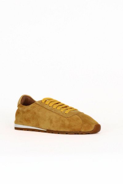 Bueno Shoes Pantofi sport pentru femei din piele intoarsa galbena 16wa8220