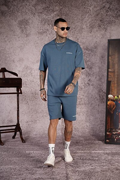 king brich Printed Oversize Unisex Shorts Set