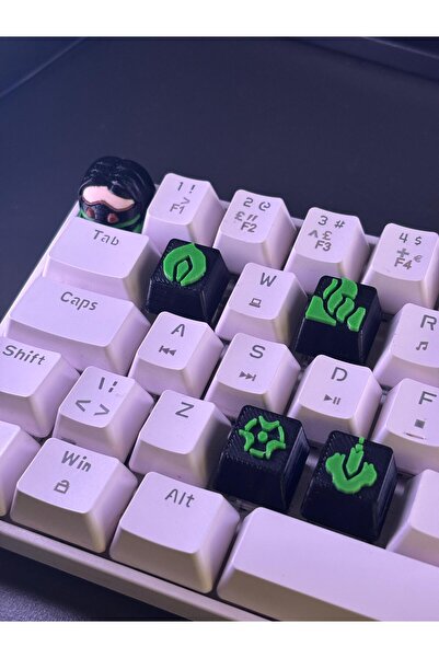 Store Valorant Özel Viper Temalı Mekanik Keycap Seti (5 Parça)