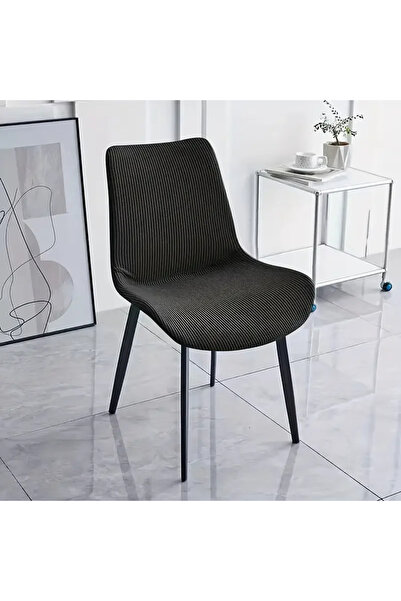 Choice غطاء كرسي بدون أذرع أسود A10 قطعة واحدة من الصوف القطبي المرن للمقاعد ...