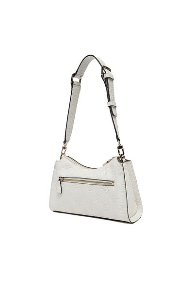Guess Cresıdia Top Zip Shoulder Bag Women's White Shoulder Bag Hwpg9349180-Off