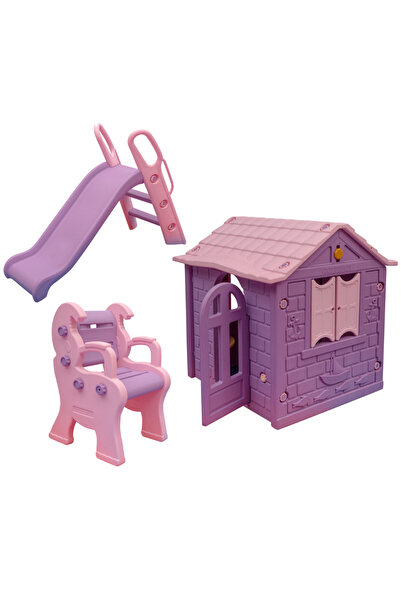 MUPARK Çocuk Sandalye - Çocuk Kaydırak - Çocuk Oyun Evi Tek Kapılı - Oyun Eğl...
