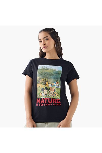 SP Characters Mickey Mouse and Friends Print T-shirt