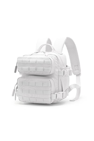 Choice حقيبة ظهر رياضية بيضاء سعة 9 لترات MOLLE، حقيبة طوارئ خارجية لمدة 3 أيام للرجال والنساء، حقيبة صغيرة للتخييم والمشي.