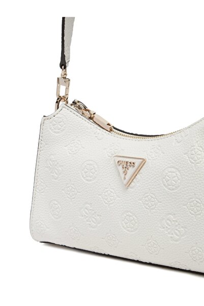 Guess Cresidia Top Zip Shoulder Bag Women White Shoulder Bag Hwpg9349180-Off