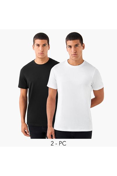 FAV Set Of 2 - Crew Neck T-shirt With Short Sleeves