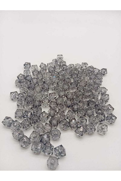 Ralp Moda Gray Cubic Beads 100 Gram 300 Pieces Jewelry and Bags Making